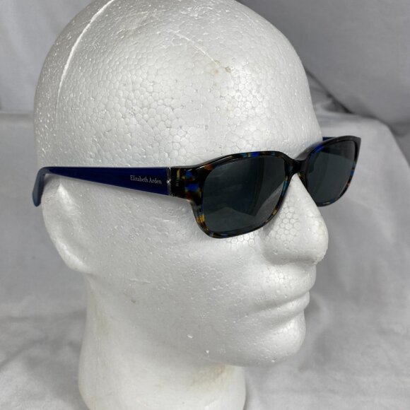 Elizabeth Arden Blue Tortoise EA6060-1  53-16/135 Square Eyeglasses Frames ONLY - Picture 1 of 9